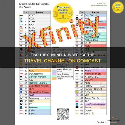 Find the Comcast channel lineup for your address .